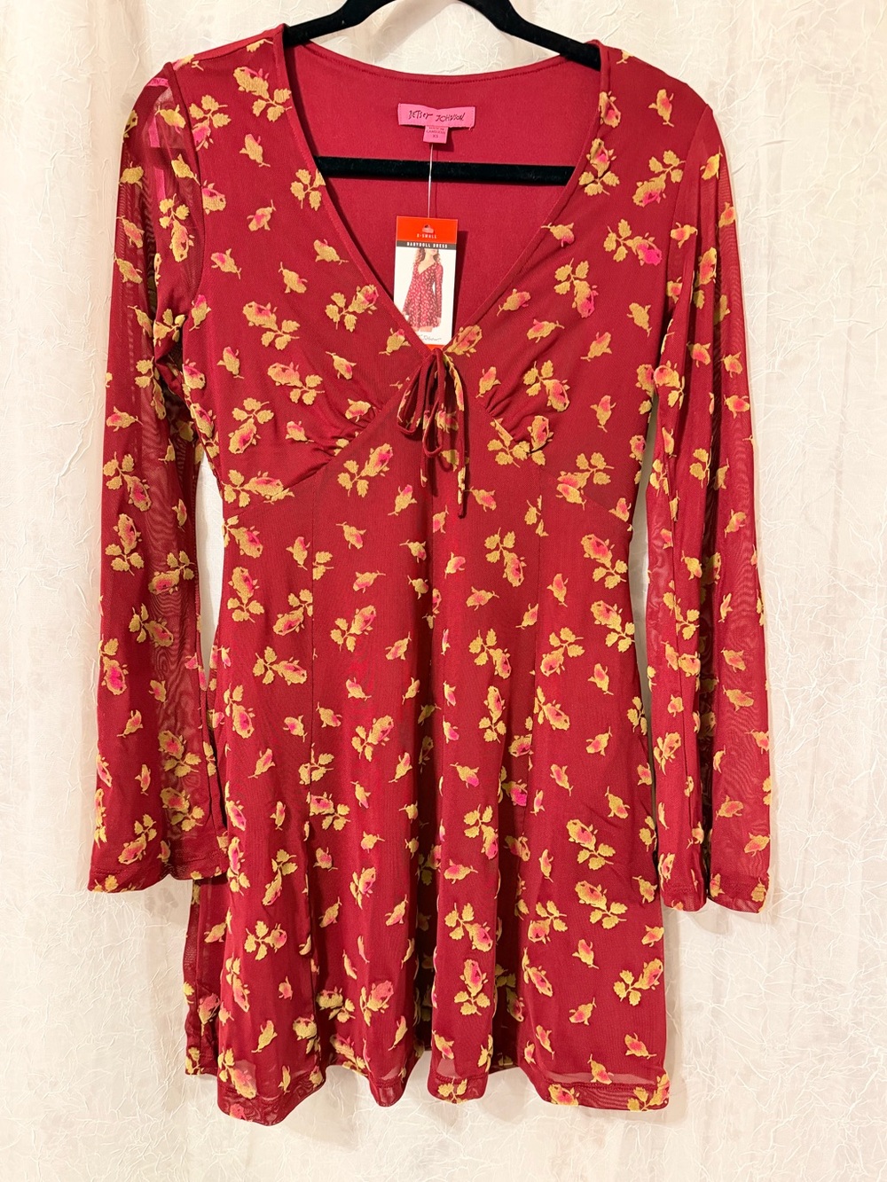 Dress Floral with flare Long-Sleeve